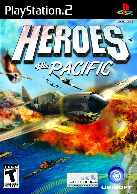 Heroes of the Pacific box art for Playstation 2